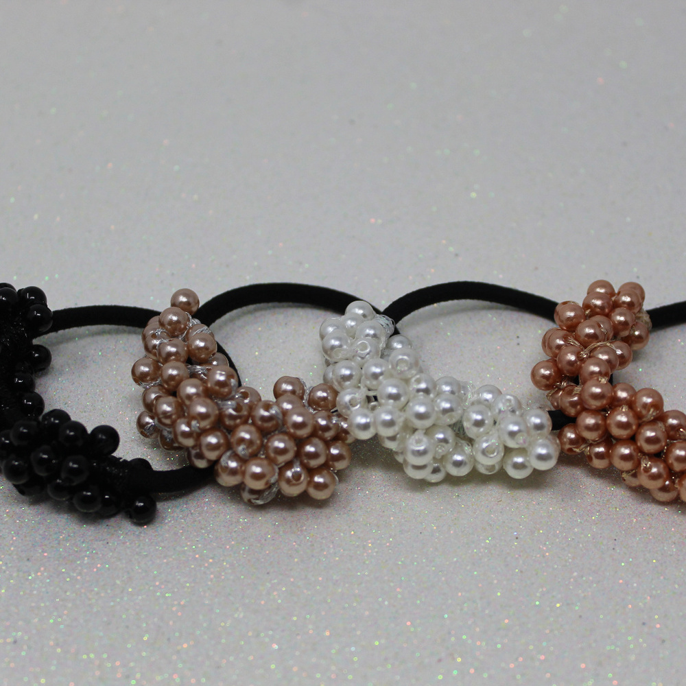 Pearl Beads Ponytail Holder